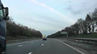 Driving On The M6 Motorway From J14 Stafford To J13 Penkridge Staffordshire England [upl. by Tyre715]