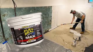 How to Waterproof Basement Walls With Flex Seal Products [upl. by Lanctot475]