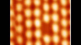 Atoms moving in a germanium surface STM movie [upl. by Thetes]