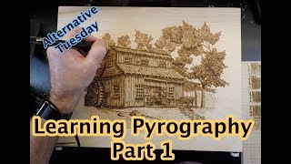 Learning Pyrography Part 1 [upl. by Ahsinat585]