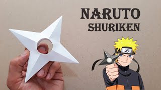 KAĞITTAN NARUTO SHURİKEN YAPIMI   How To Make a Paper Ninja Star [upl. by Onitrof]