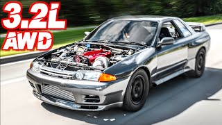 Skyline R32 GTR 32L Stroker First Test Drive AWD RB30  PPG Sequential Trans [upl. by Novla484]