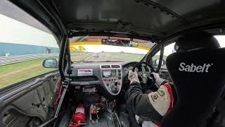 RACING HONDAS Donington Park National Race 12 2024 EP3 TIME ATTACK TUNERFEST [upl. by Berck]