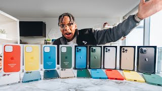 Testing Out All iPhone 13 Pro Spring Silicone Cases  With All iPhone 13 Pro Colors [upl. by Yralam]