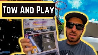 BEST TOWING SETUP  Daystar Airbag Cradle Install amp Review  RV Living Full Time [upl. by Yud265]