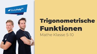 Trigonometrische Funktionen  Winkel und Seiten im Dreieck Mathe 510  StudyHelpTV [upl. by Guthrey497]