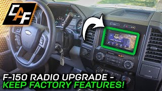 Upgrade your F150 Radio WITHOUT losing features 20152020 Ford F Series Head Unit Install [upl. by Valtin657]