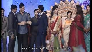 Superstar Mahesh and Namrata at Ram Charan  Upasana Reception [upl. by Atinuj]