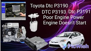 TOYOTA dtc P3190 P3191 P3191 Poor engine power Engine doesnt start Put of Fuel [upl. by Fawn]