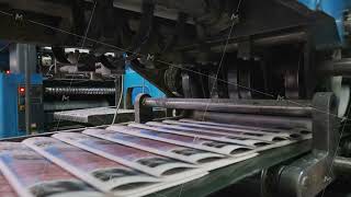 Modern printing house equipment prints and sorts newspapers efficiently [upl. by Anitsud]