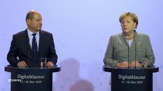 Pressekonferenz mit Olaf Scholz und Angela Merkel am 181119 [upl. by Wilona]