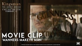 Kingsman The Secret Service Manners Maketh Man Movie Clip in HD 1080p [upl. by Fayette]