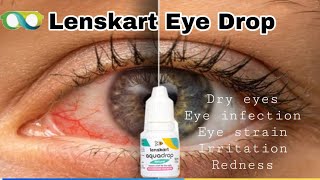 👁Lenskart aquadrop Natural Eye Drop  Treat eye infection redness burning itchingstrain [upl. by Llenrad]