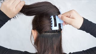 Easy Bun Hairstyle With Claw Clip  Self Hairstyle For Wedding Guest  Ladies Hairstyle For Summer [upl. by Adelpho747]