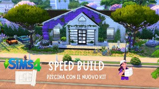 Piscina con arredi del nuovo Kit  Rifugio in riviera  Speed Build  The Sims 4 [upl. by Aicatsan]