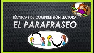 Técnicas de Comprensión Lectora EL PARAFRASEO [upl. by Doloritas]