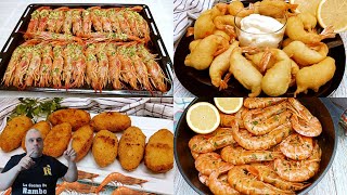 4 Recetas de Gambones o Langostinos para NAVIDAD ¡¡FACILES Y ECONOMICAS 🤩🎄BRUTAL [upl. by Schnurr]