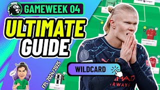 FPL GW4 ULTIMATE GUIDE  WHEN TO WILDCARD ✅  Fantasy Premier League 20242025 [upl. by Nitnert]