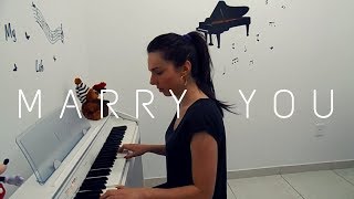 Laraue  Marry you  Bruno Mars Piano cover [upl. by Tracee900]