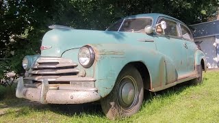 Barn Find 1947 Chevrolet Fleetmaster Walkaround and First Wash in Decades [upl. by Pournaras]