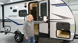 2020 Venture RV Sonic Lite SL150VRB UltraLite Travel Trailer Exterior [upl. by Noyes948]