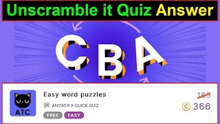 Easy word puzzles Quiz Answer  Unscramble Quiz Answers  Videofacts [upl. by Whitehurst]