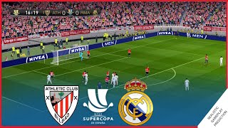 ⚽ATHLETIC BILBAO vs REAL MADRID  FINAL Supercopa 2022  Simulación Realista [upl. by Kenzie]