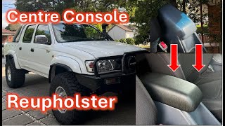 Hilux N60 Centre Console leather upholster tutorial [upl. by Hiller]