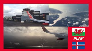 Cardiff Wales UK to Keflavík Iceland Flight OG831 with Airbus A320 Neo TFPPB 251024 [upl. by Trina195]