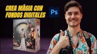 Embellece tus imágenes con fondos digitales para Photoshop  Backdrops [upl. by Senecal632]