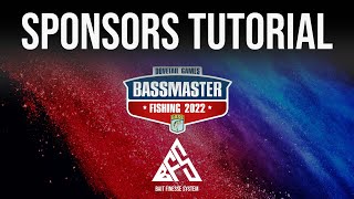 HOW TO ADDUSE SPONSORS  Bassmaster Fishing 2022 [upl. by Screens]