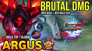 ARGUS BEST BUILD 2024  BUILD TOP GLOBAL ARGUS GAMEPLAY  MOBILE LEGENDS✓ [upl. by Carena180]