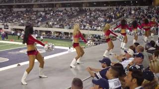 Las Dallas Cowboys Cheerleaders en el partido contra San Diego [upl. by Alasteir]