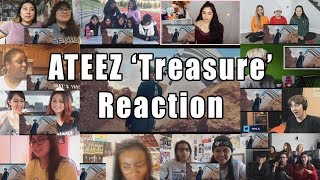 ATEEZ에이티즈  Treasure MV quotReaction Mashupquot [upl. by Anitnauq]