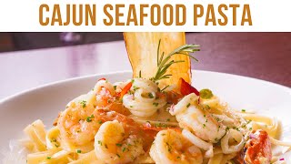 Cajun Seafood Pasta  Cajun Seafood Pasta Recipe  Bitrecipes [upl. by Kemp]