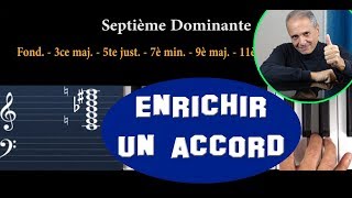 Comment enrichir ses accords au piano par les extensions neuvième onzième treizième Tuto musique [upl. by Ellerrehc]