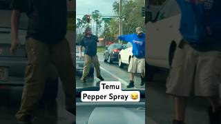 Road Rage With Temu Pepper Spray 😩😂 [upl. by Shoifet]