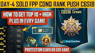 Solo fpp rank push Conqueror  Solo fpp conqueror tips  How to survive top 10 Solo fpp [upl. by Season]