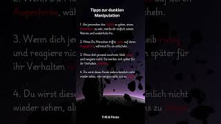 Tipps zur dunklen Manipulation darkpsychology mindset facts zitate motivation [upl. by Funch]