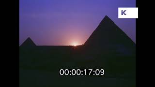 Ancient Egyptian Dance Pyramids at Sunset 1960s Egypt HD from 35mm [upl. by Mather]