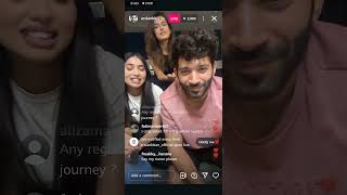 Arslan khan with hira khan live on Instagram  tamasha [upl. by Kurman28]