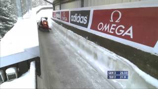 Winterberg WC 4Man Bobsleigh Heat 1 December 9 2012 [upl. by Flannery]