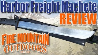 Harbor Freight Machete Review and Demonstration Perfect for bug out or bushcraft [upl. by Adnofal8]