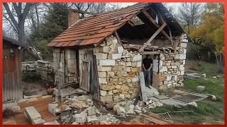 Man Buys Old Ruin and Renovates it into Amazing Tiny HOUSE  Start to Finish byWorksandmechanic [upl. by Ahsenal]