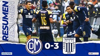 Resumen Deportivo Municipal vs Alianza Lima 03 LIGA1BETSSONXGOLPERU [upl. by Navetse863]