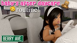 Realistic Babys After Daycare Routine🧸  Roblox Berry Avenue Roleplay [upl. by Alet]