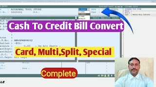 Marg cash memo  sale bill in marg  marg gst invoice to cash memo  convert Credit to Cash Invoice [upl. by Ihculo]