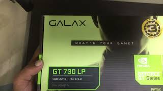 Graphic Card 4GB DDR3 Galax GT 730 LP [upl. by Affer]