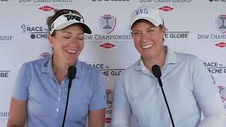 Brittany Lincicome amp Brittany Lang Saturday Flash Interview 2024 Dow Championship © LPGA [upl. by Snyder]