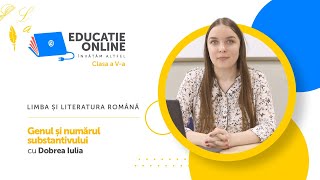 Limba și literatura română Clasa a Va Genul și numărul substantivului [upl. by Remo]